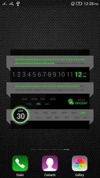 Numeric Digital Clock Lwp 1 تصوير الشاشة