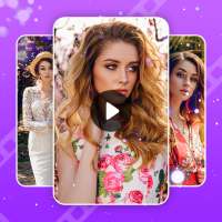 Slideshow maker with song - Movie maker logo