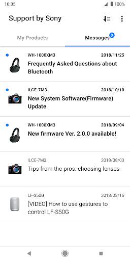 Support by Sony screenshot 2