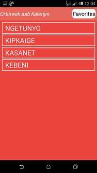 Kalenjin clans(ortinwek) screenshot 1