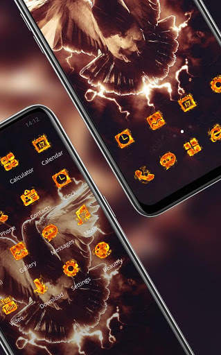 Flame bird theme bathing fire pigeon screenshot 3