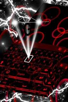 Neon Red Keyboard 4 تصوير الشاشة