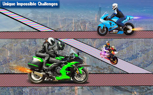 Unique Bike Impossible Tracks 3D:Motorcycle Stunts screenshot 2
