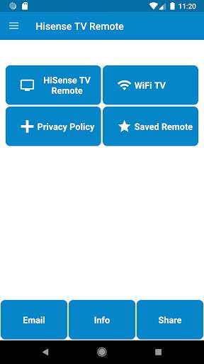 HiSense TV Remote Control screenshot 1