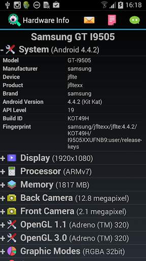 Hardware Info screenshot 1