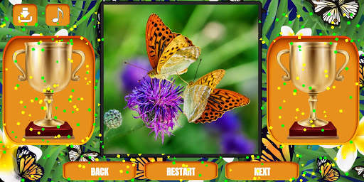 Butterfly jigsaw puzzle screenshot 7