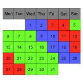 Shift Work Calendar 2018 Trial 1.95