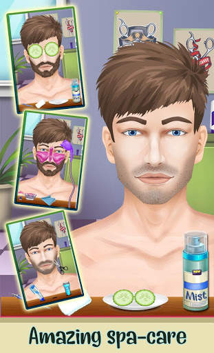 Beard Salon - Hair Cutting Game, Color by Number screenshot 1