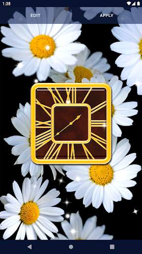 Square Analog Clock Wallpaper screenshot 5