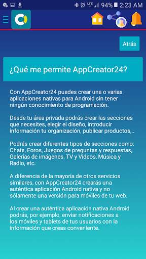 Crear Aplicaciónes Android Gratis - App Creator screenshot 6
