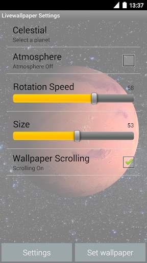 Mars Live Wallpaper screenshot 6