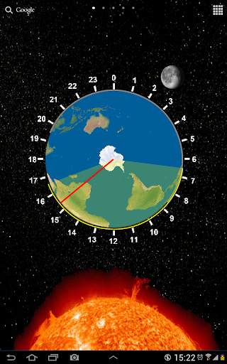 Earth Sun and Moon Model   live wallpaper screenshot 4