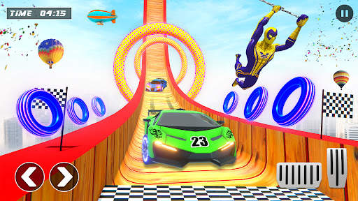 Spiderhero Stunt Race Car Game screenshot 6