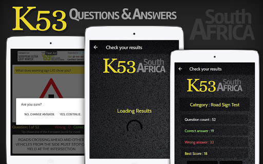 K53 learner's licence practice test and questions screenshot 1