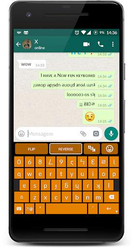 Upside Down Text Keyboard screenshot 2