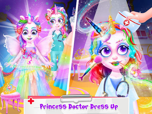 Unicorn Princess Doctor - Save Jungle Pet Animals screenshot 1