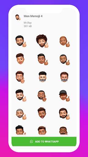Memoji Stickers - WAStickers screenshot 4