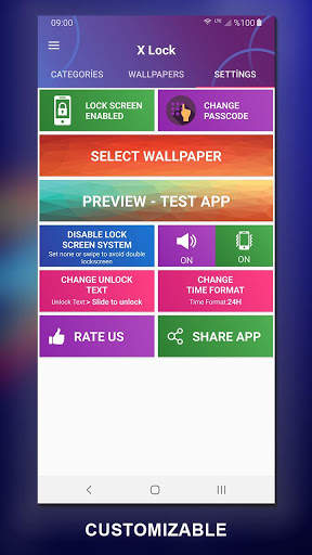 X Lock - IPHONE Style Lock Screen, HD 4K Wallpaper screenshot 8