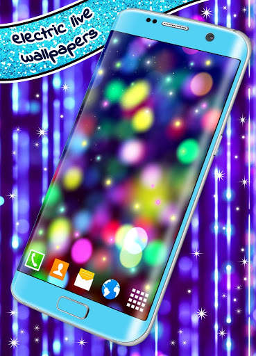 Electric Live Wallpaper ⭐ Bokeh Glitter Wallpapers screenshot 2