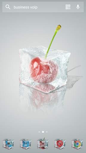 Tema 3D Ice Cubes Solo screenshot 4