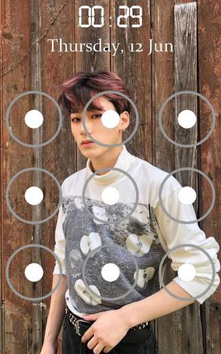 San Ateez Pattern Lock Screen screenshot 4