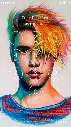 Justin Bieber Singer Girly Screen Lock Wallpapers screenshot 3