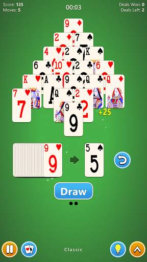 Pyramid Solitaire 4 in 1 Card Game screenshot 2
