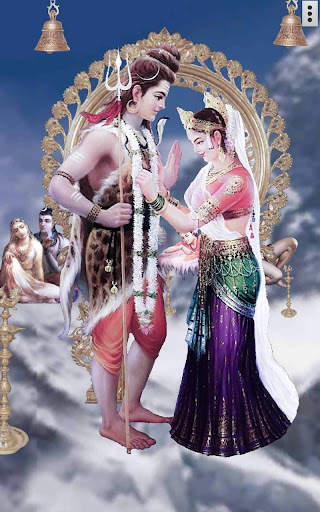 4D Shiv Parvati Live Wallpaper screenshot 2
