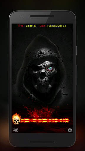 Skull Live Lock Screen screenshot 1