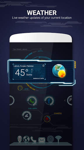 Sci fi Launcher Jarvis 2 Theme screenshot 2