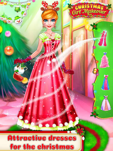 Christmas Girl Makeover Game -Christmas Girl Games screenshot 4
