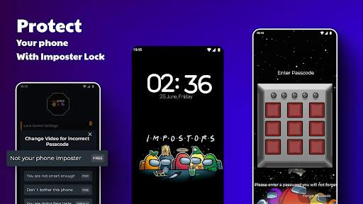 AmongLock Among Us Lock Screen 7 تصوير الشاشة