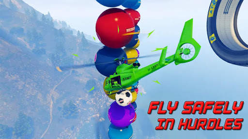 Superheroes Flying Helicopter Racing screenshot 2