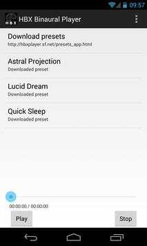 HBX Binaural Player screenshot 1