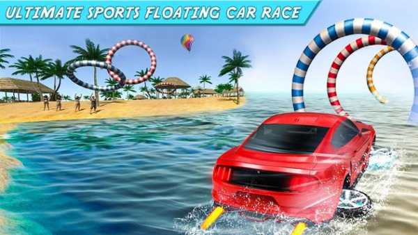 Crazy Water Surfing Car Race screenshot 1