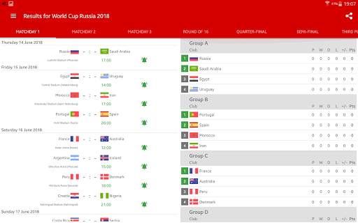 Results for World Cup Russia 2018 screenshot 9