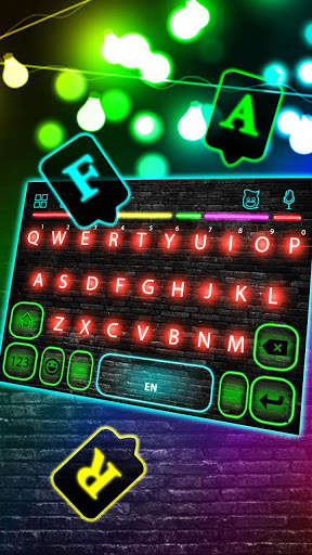 Flash Neon Light Keyboard Theme screenshot 3