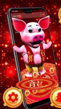 3D Pig Launcher Theme 🐷 screenshot 1