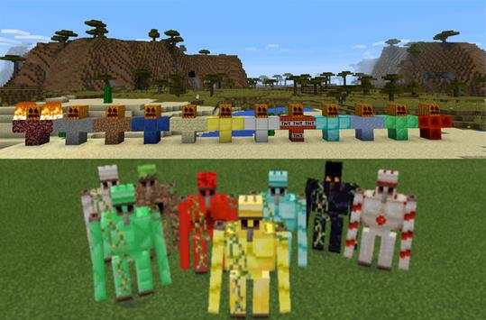 Golems Mod For Minecraft PE screenshot 1