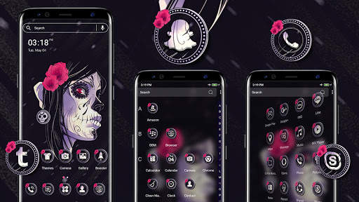 Zombie Girl Launcher Theme screenshot 2