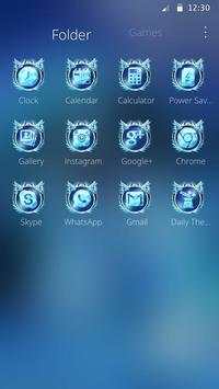 Neon Ice Dragon Launcher Theme screenshot 7