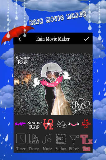 rain photo slide show with music screenshot 2