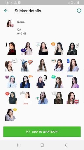 Red Velvet WAStickerApps KPOP Idol for Whatsapp screenshot 1