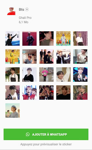 Pegatinas Animados de BTS para WhatsApp screenshot 3