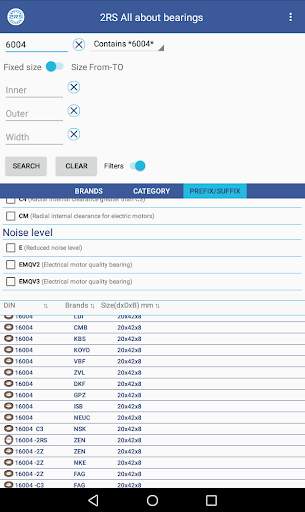 Search Bearings 50000+ items with description LITE screenshot 9