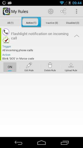 AutomateIt Flashlight Plugin screenshot 4
