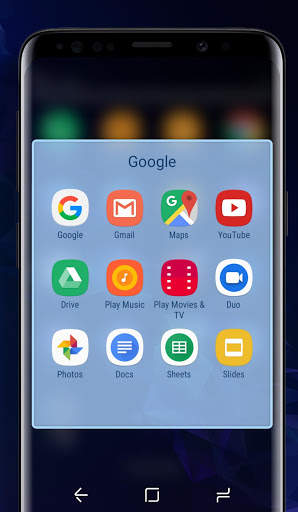 Galaxy S9 blue | Xperia™ Theme 5 تصوير الشاشة