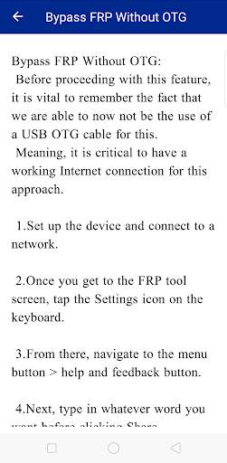 Guide for android FRP bypass screenshot 3