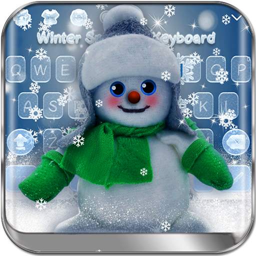 Winter Snowman Keyboard Theme 10001001