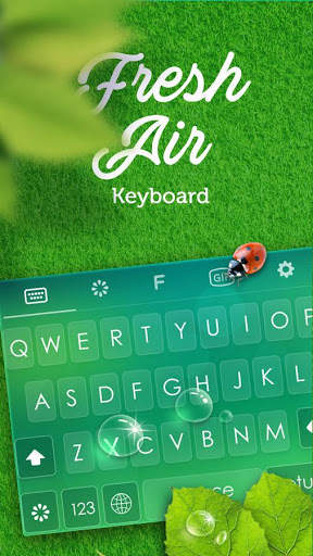 Green Keyboard Theme - Emoji&Gif screenshot 1